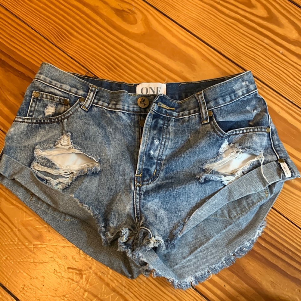 One Teaspoon Jean Shorts